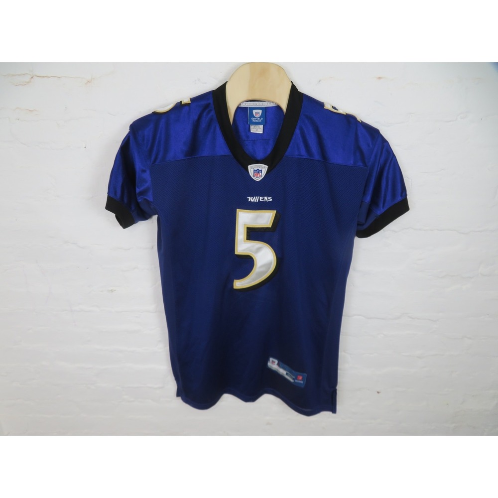 Baltimore Ravens Joe Flacco Football Jersey Mens 48 Purple NFL Reebok Stitched